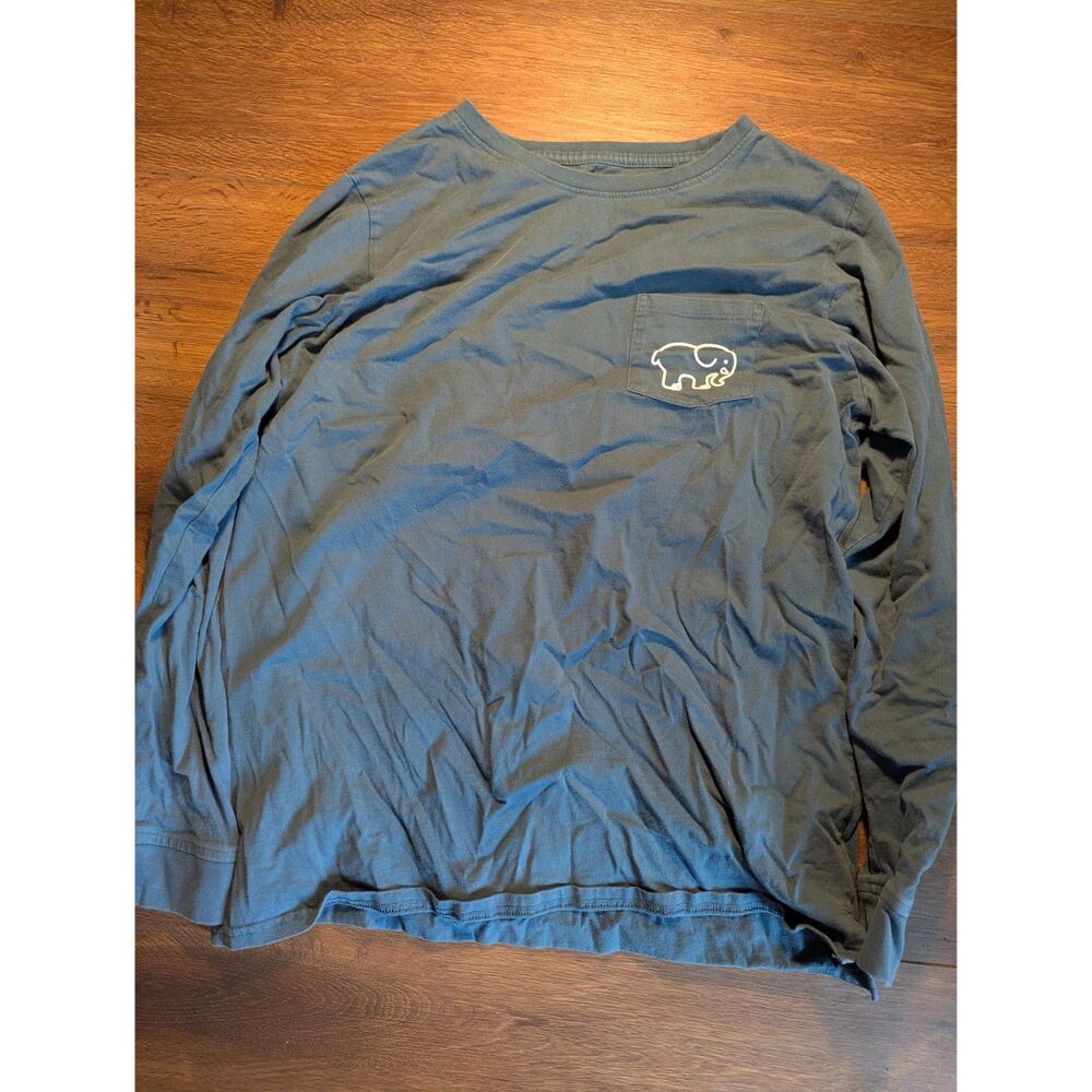 Ivory Ella Women's Long Sleeve T-Shirt Size: Large Color: Blue